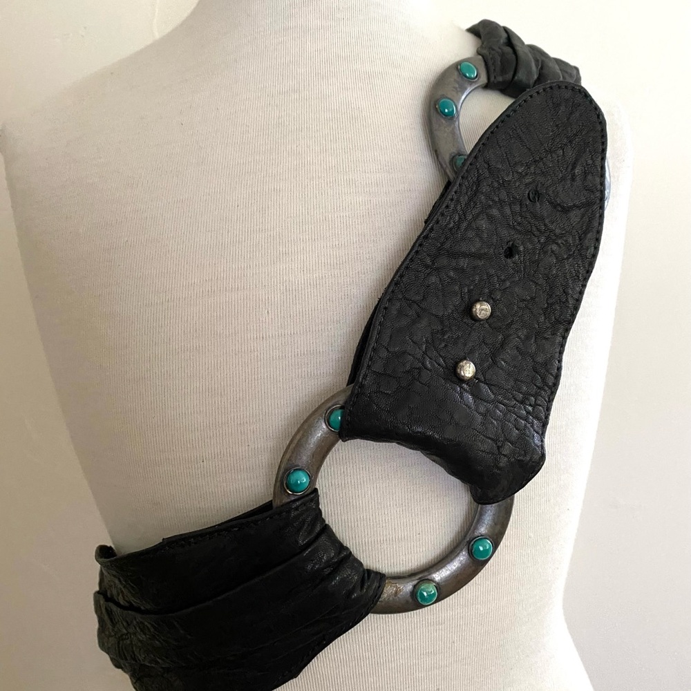 Streets Ahead Black Leather Belt - Picture 5 of 8
